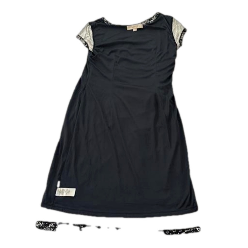 Loft Faux Wrap Dress, Size XS, Black & White Print - Picture 3 of 10